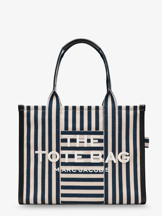MARC JACOBS - The Large Tote canvas handbag with front embroidered logo