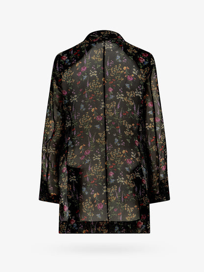 Max Mara Silk blazer with floral print - Nero