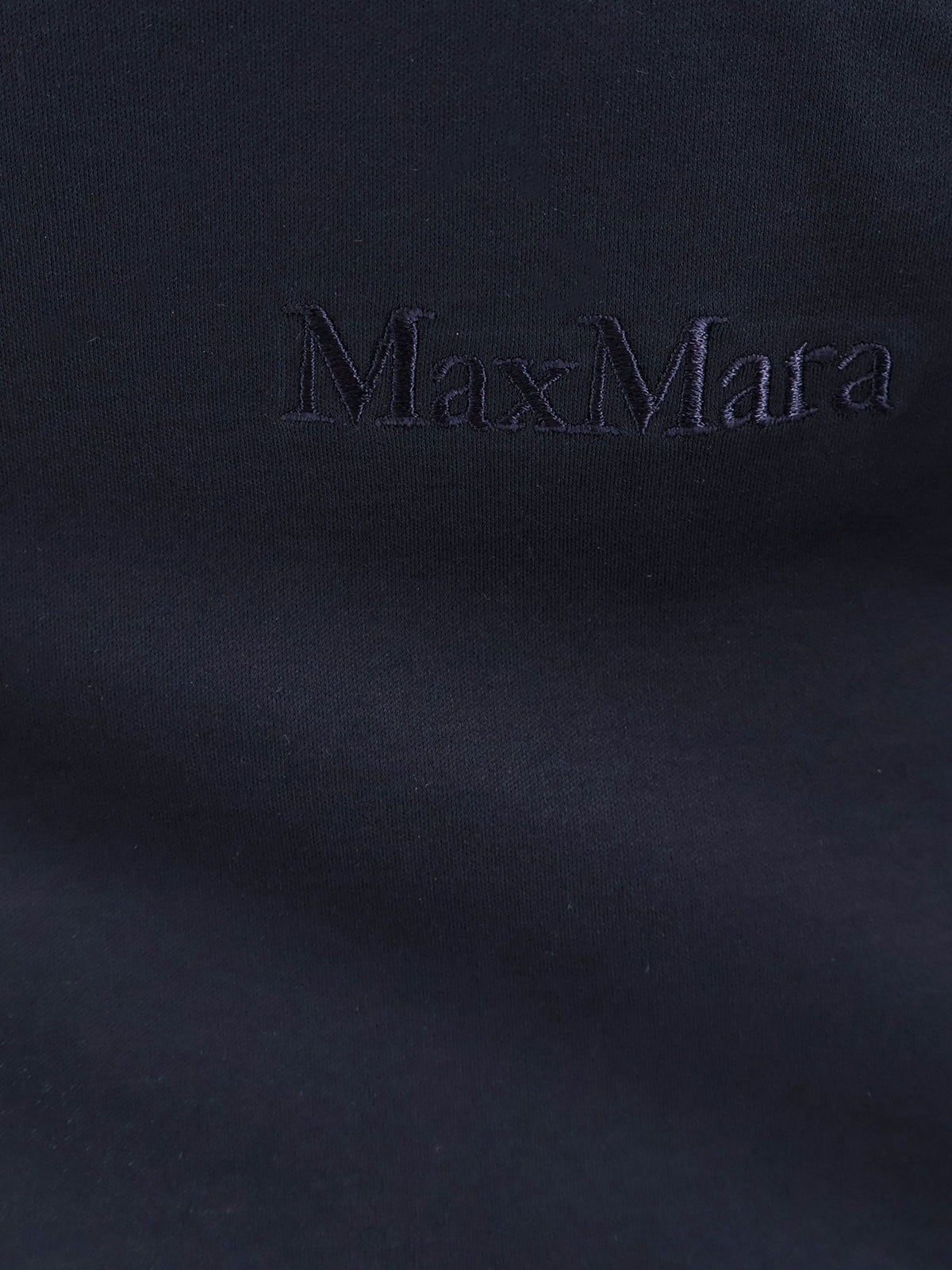 Max Mara Nerina cotton t-shirt with Max Mara embroidery - Blu