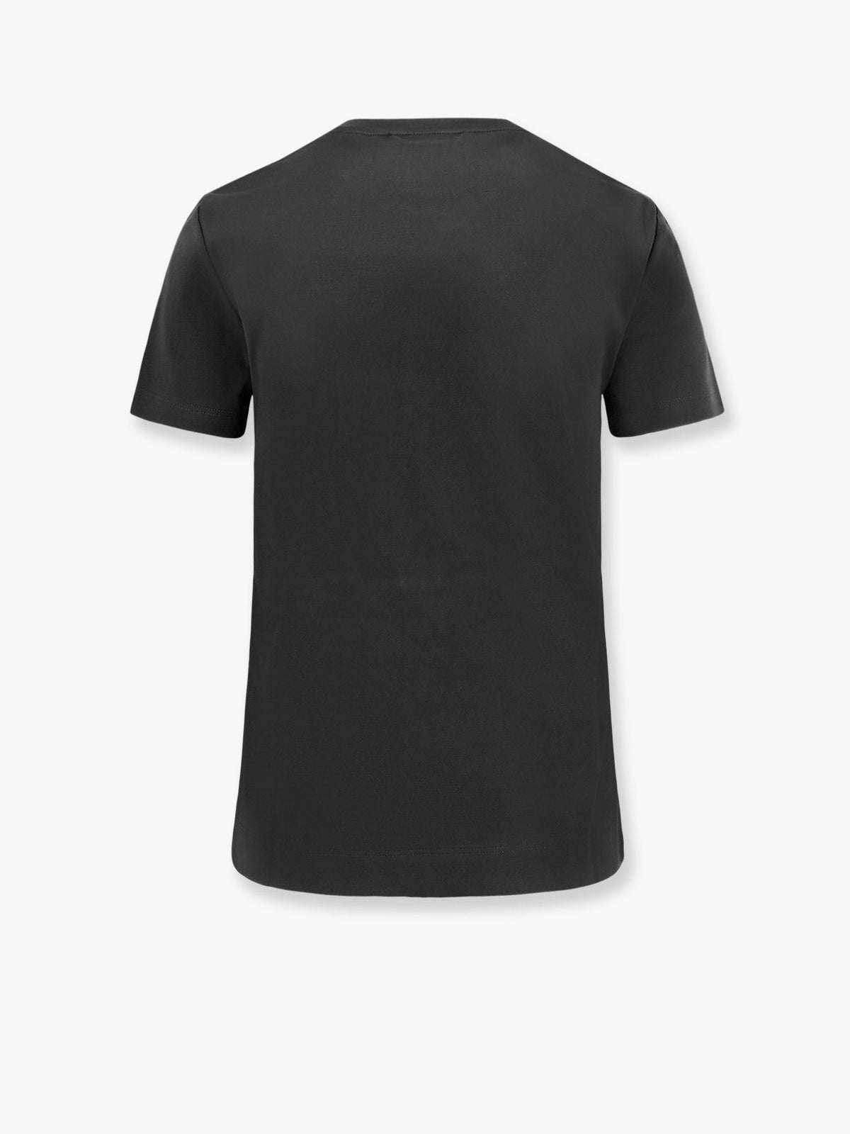 Max Mara Nerina cotton t-shirt with Max Mara embroidery - Nero