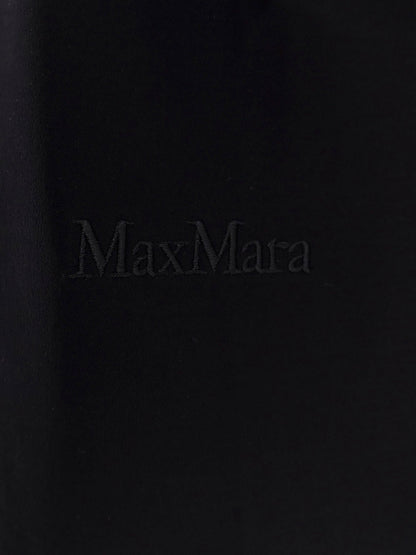 Max Mara Nerina cotton t-shirt with Max Mara embroidery - Nero