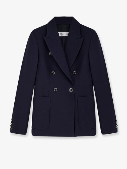 Max Mara Mxmricetta virgin wool blazer - Blu Marino