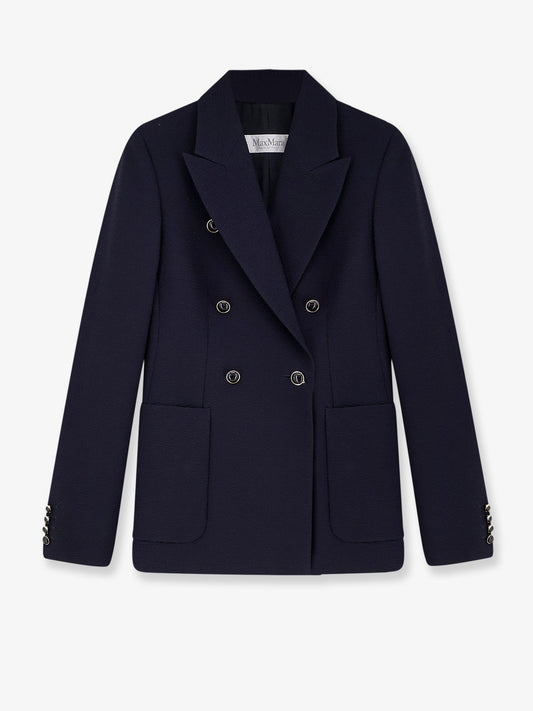 Max Mara Mxmricetta virgin wool blazer - Blu Marino