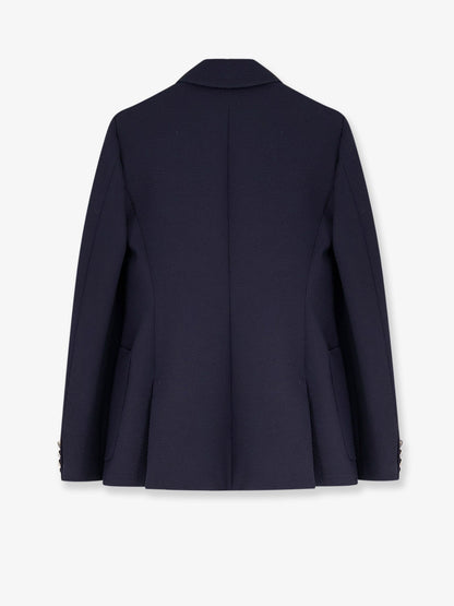 Max Mara Mxmricetta virgin wool blazer - Blu Marino