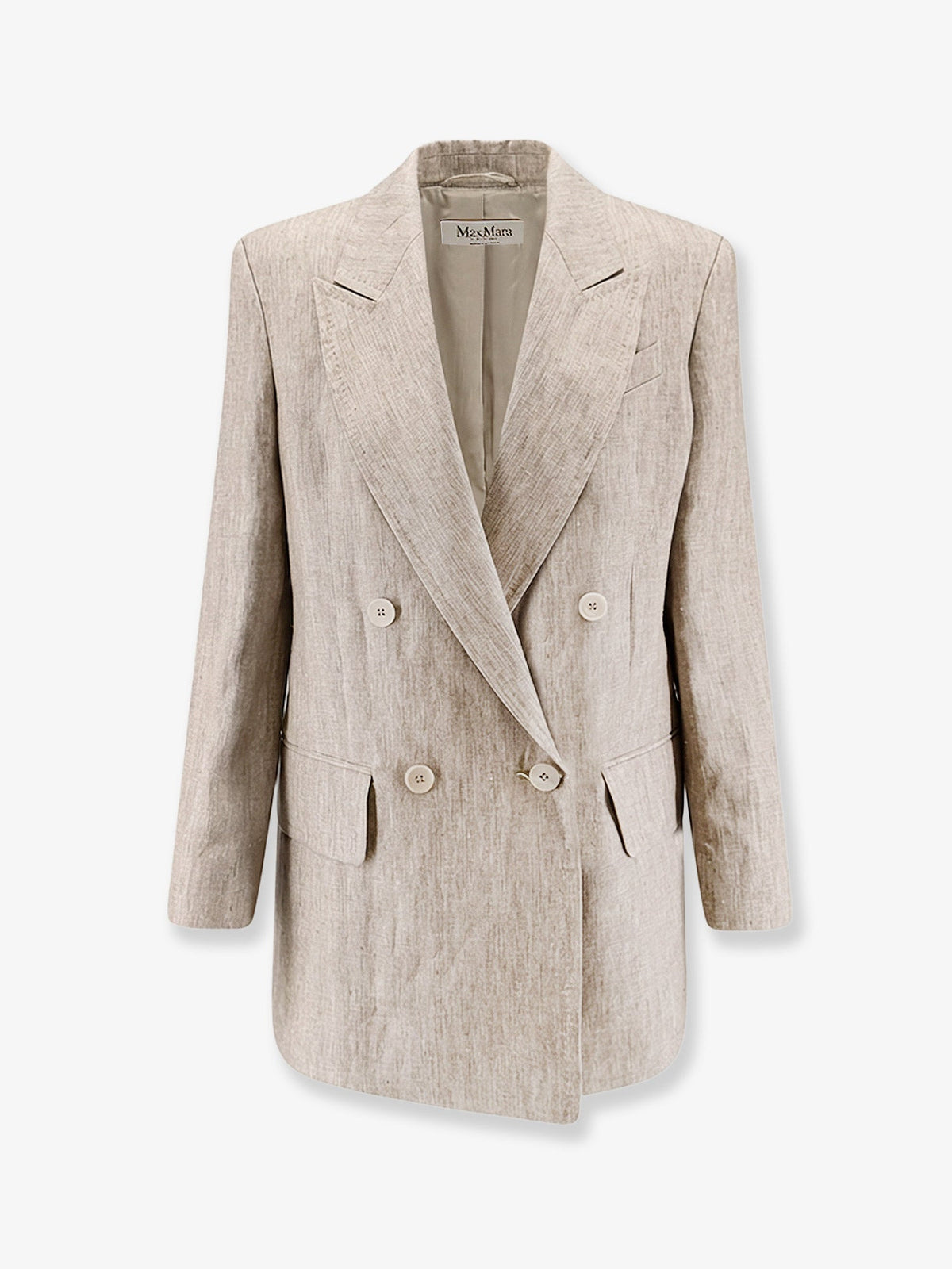 Max Mara Mxmolimpia linen blazer - Beige