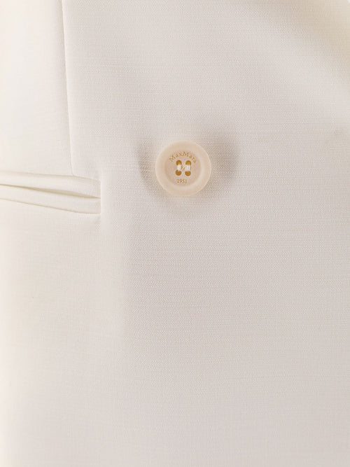 Max Mara Mxmdorico stretch virgin wool blazer - Bianco Avorio