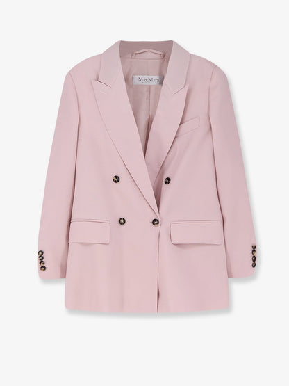 Max Mara wool, mohair and silk blend Ombrosa blazer - Beige Rosa