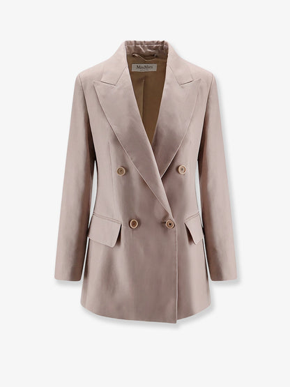 Max Mara Mxsfeltro silk blazer - Cammello