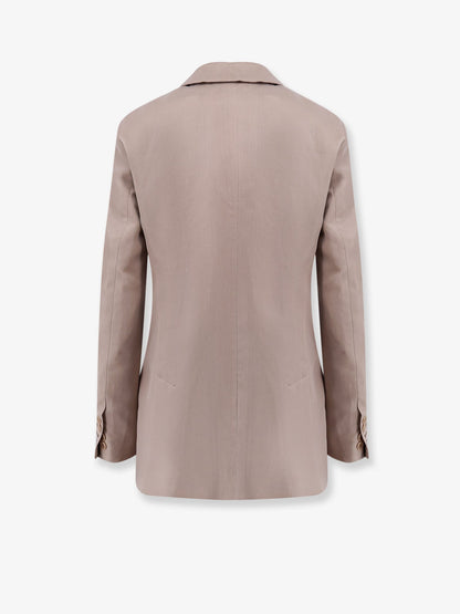 Max Mara Mxsfeltro silk blazer - Cammello