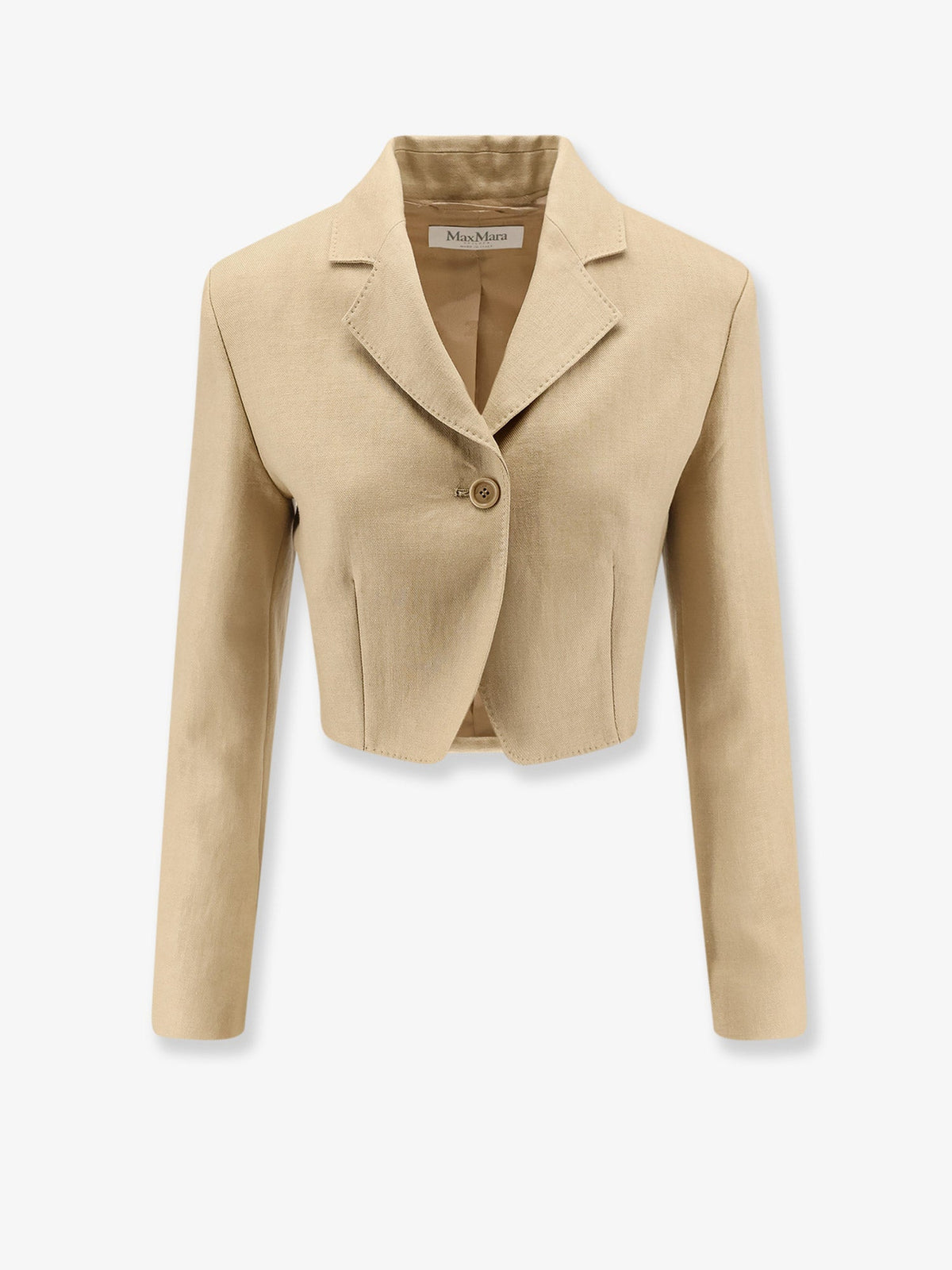 Max Mara Mxsbuono linen blazer - Cammello