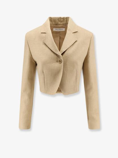 Max Mara Mxsbuono linen blazer - Cammello