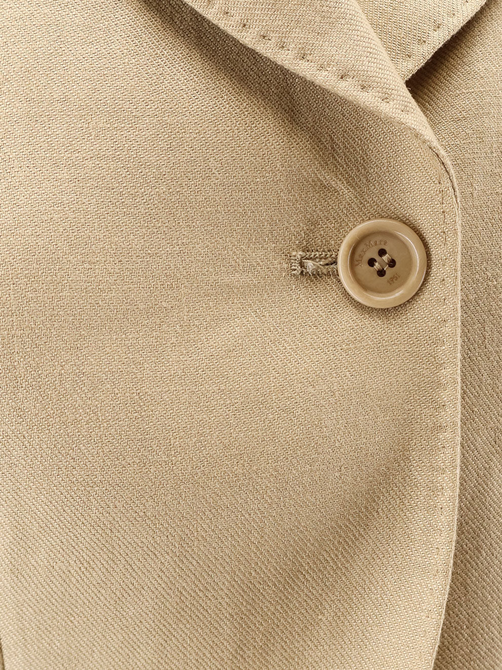 Max Mara Mxsbuono linen blazer - Cammello
