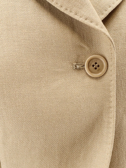 Max Mara Mxsbuono linen blazer - Cammello