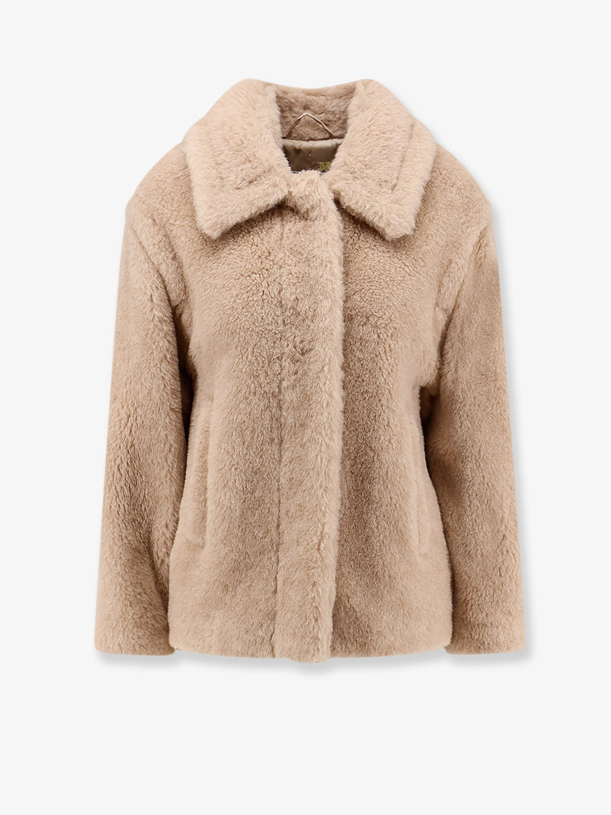 Max Mara Mxmtritone alpaca, virgin wool and silk jacket - Albino