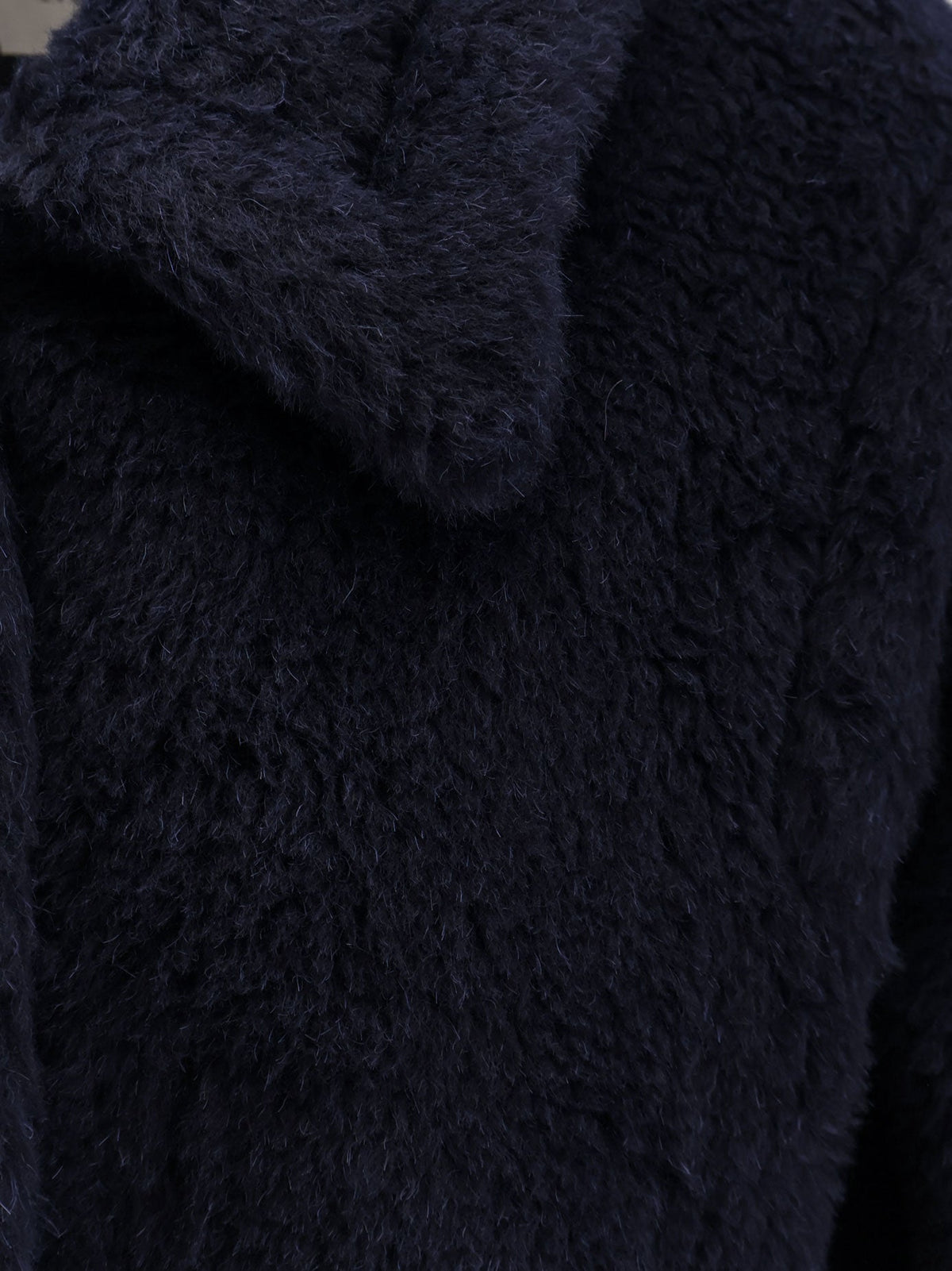 Max Mara Mxmfuggito alpaca and virgin wool fur jacket - Blu Marino
