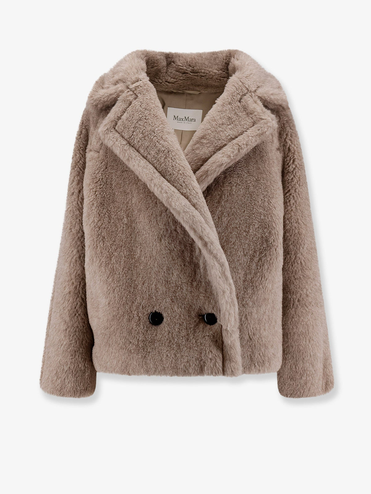 Max Mara Mxmcambusa alpaca and cashmere fur jacket - Sabbia