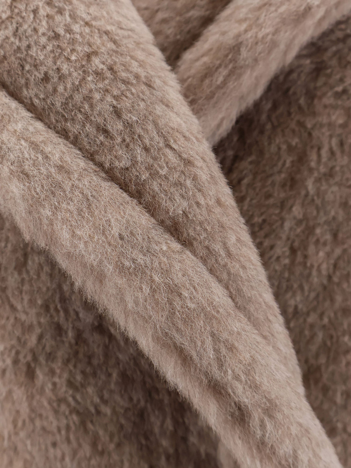 Max Mara Mxmcambusa alpaca and cashmere fur jacket - Sabbia
