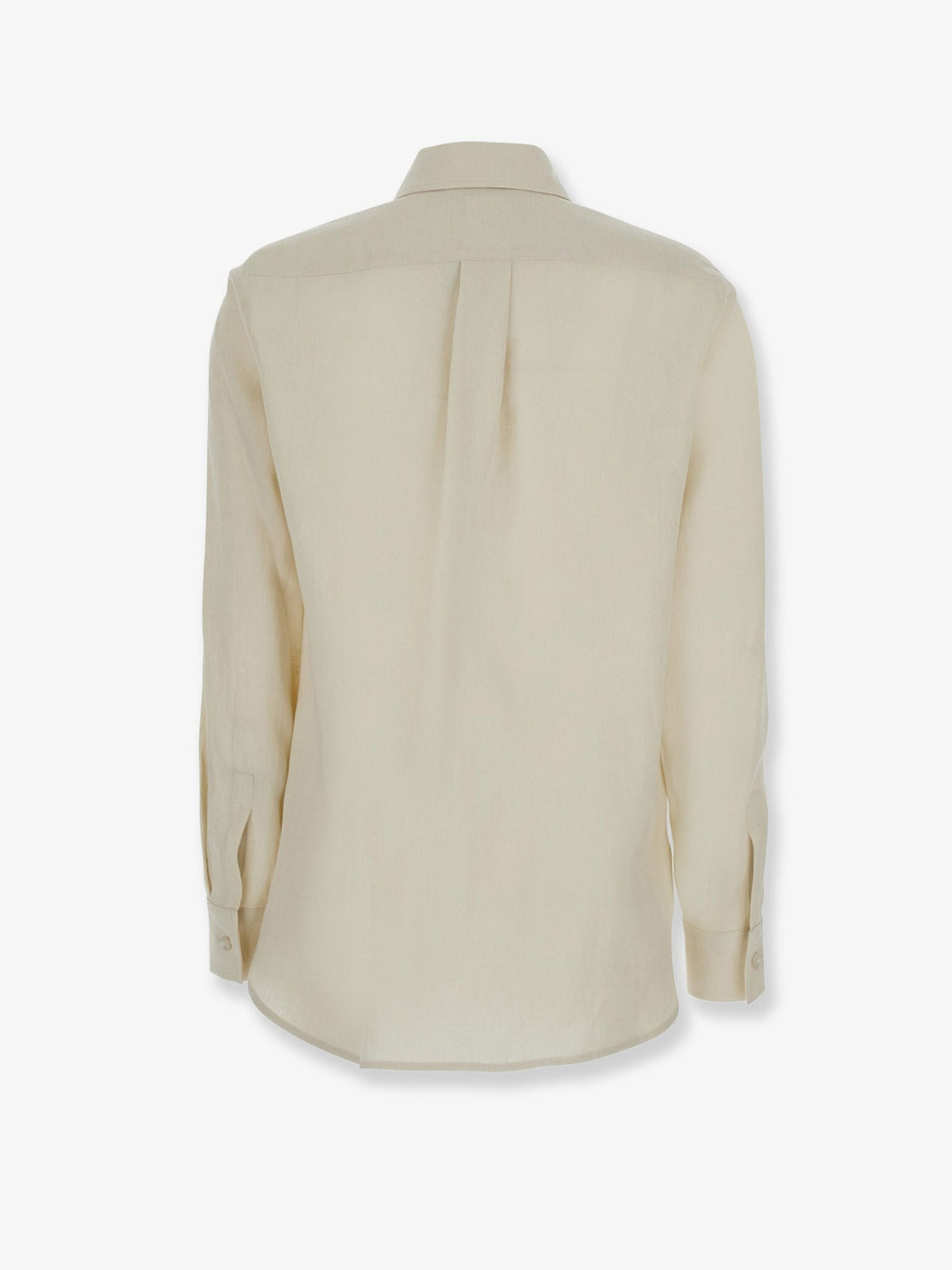 Max Mara Mxmfalasco "Vissuto" linen shirt - Beige