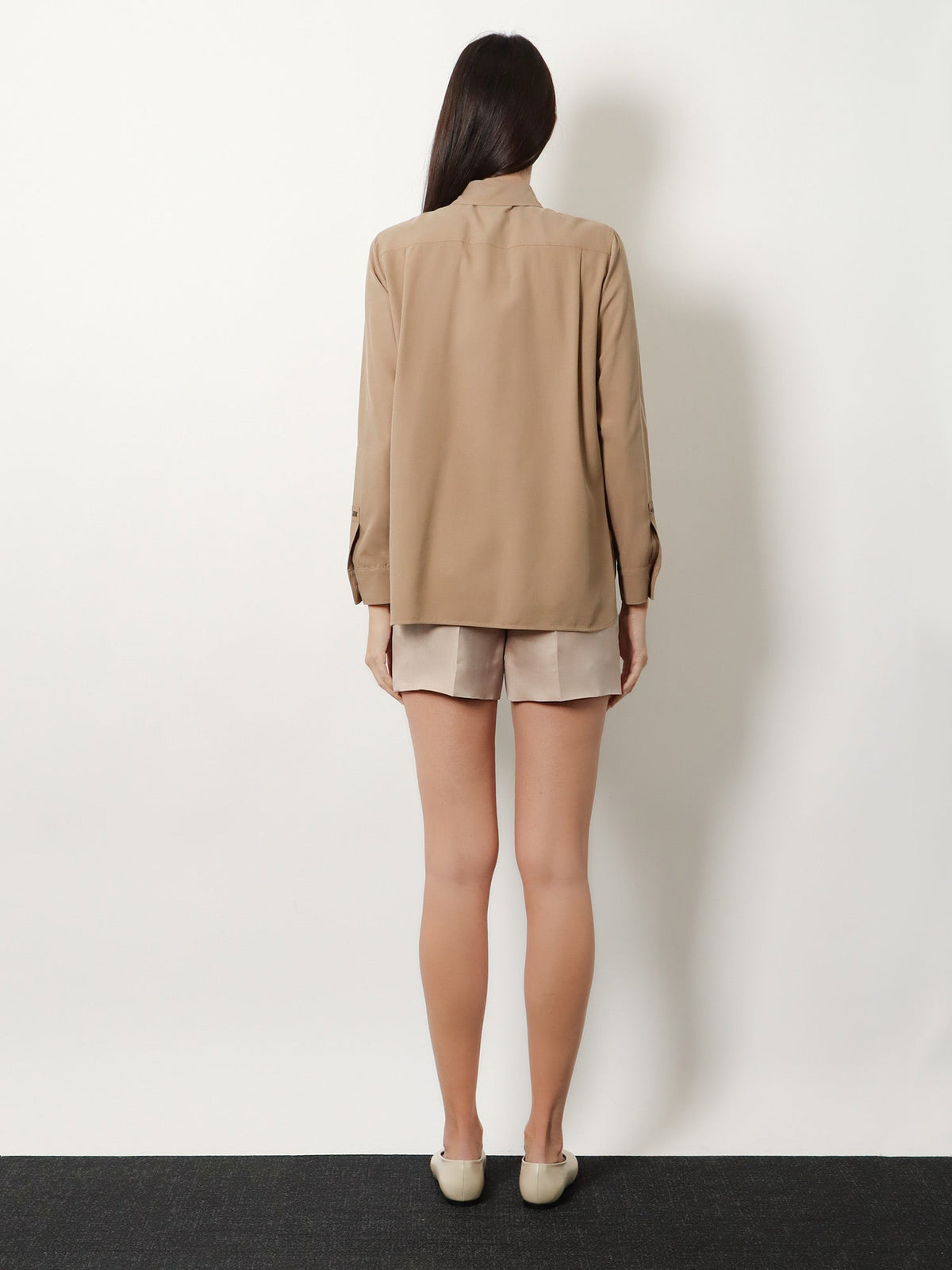 Max Mara Mxmsiamese silk shirt - Nocciola