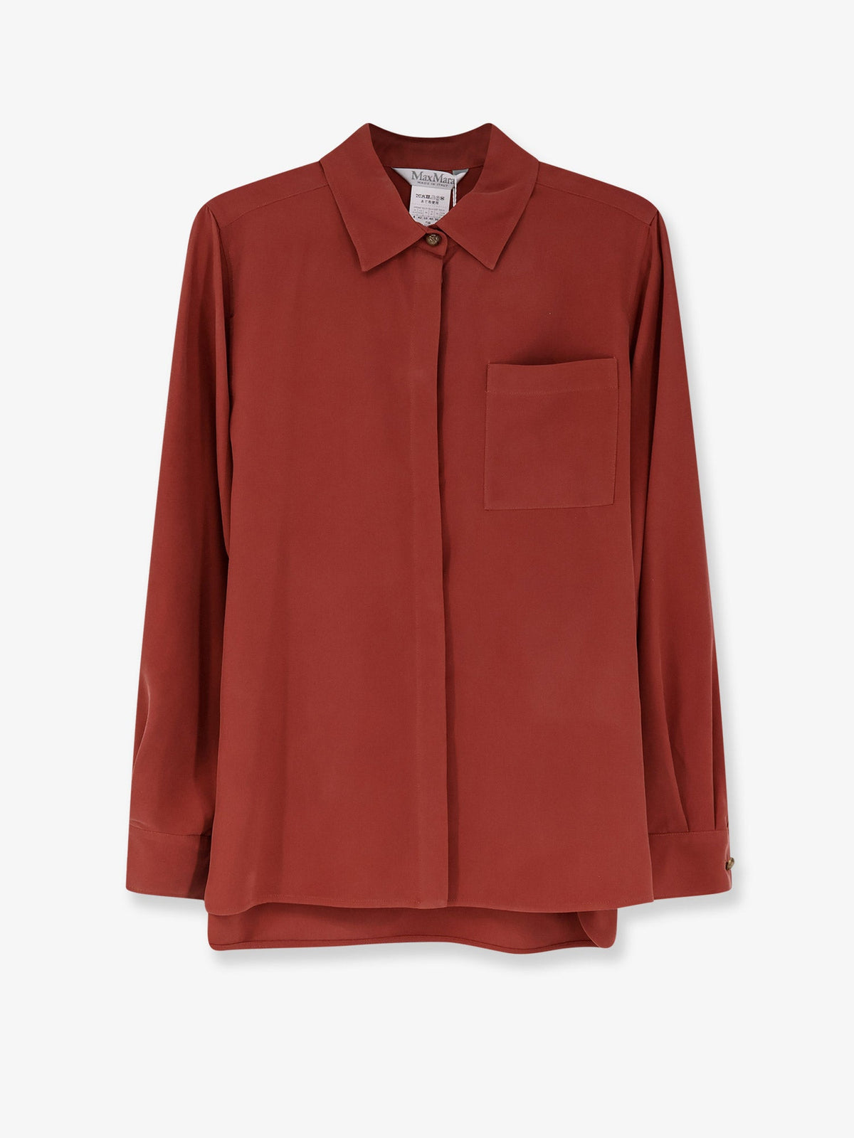 Max Mara Siamese silk shirt - Terracotta