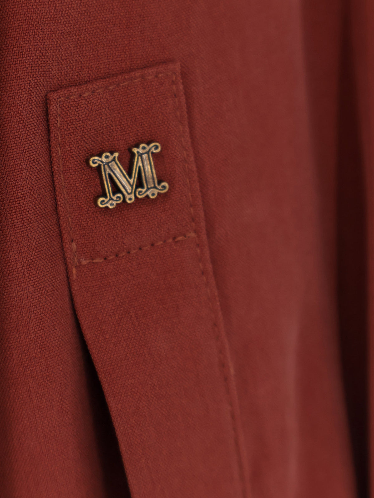 Max Mara Siamese silk shirt - Terracotta