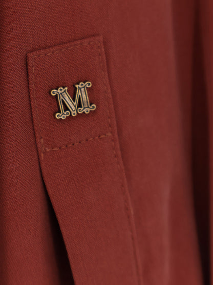 Max Mara Siamese silk shirt - Terracotta