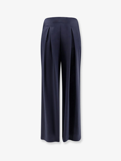 Max Mara Mxppalude satin trousers - Blu Marino
