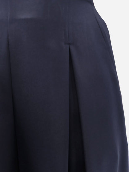 Max Mara Mxppalude satin trousers - Blu Marino
