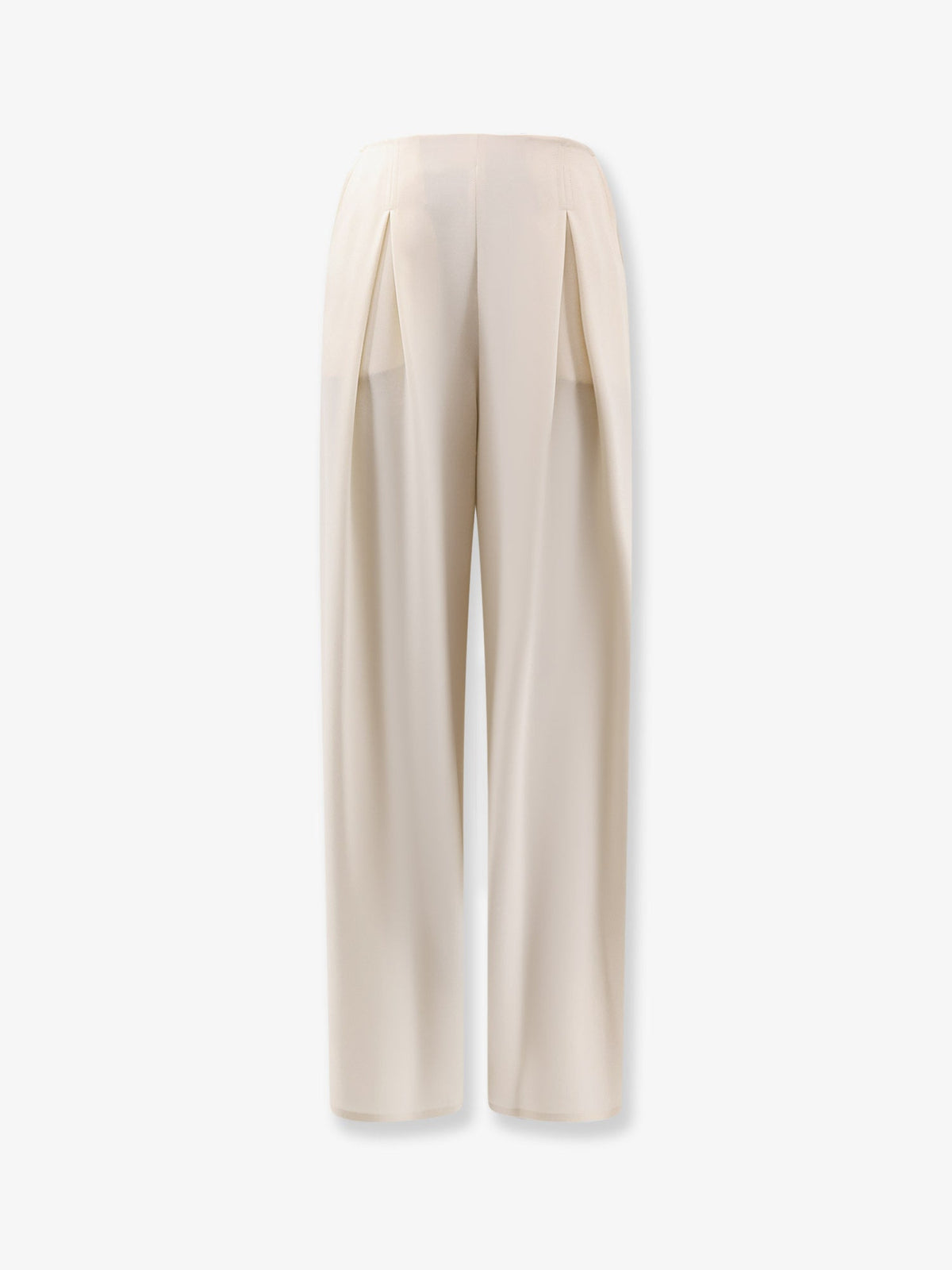 Max Mara Mxppalude silk trousers - Avorio