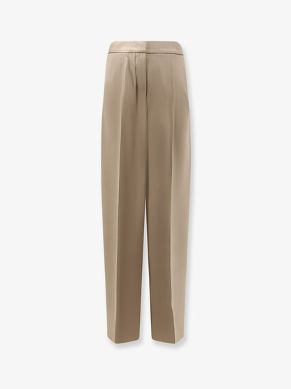 Max Mara Mxepalanca silk trousers - Sabbia