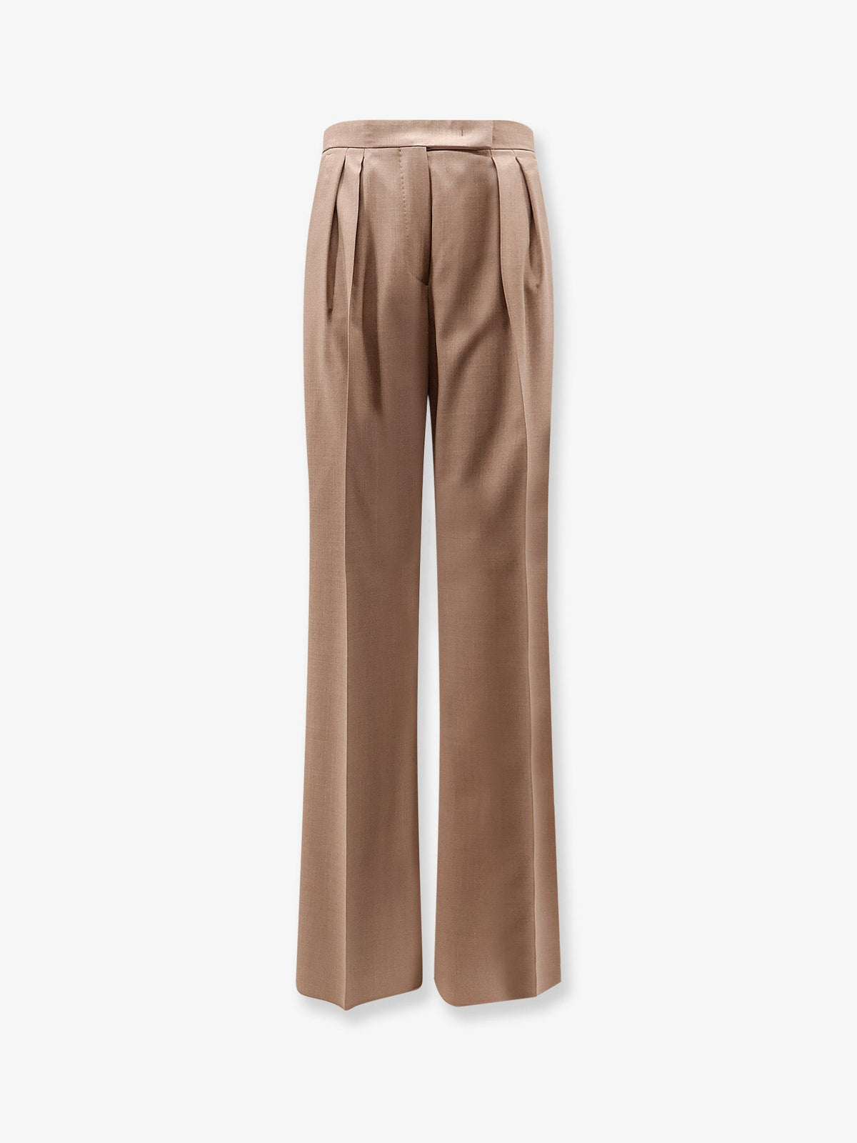 Max Mara Mxmzimino virgin wool trousers - Nocciola