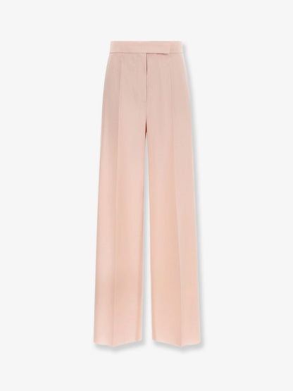 Max Mara Mxmgirone virgin wool, silk and mohair trousers - Beige Rosa