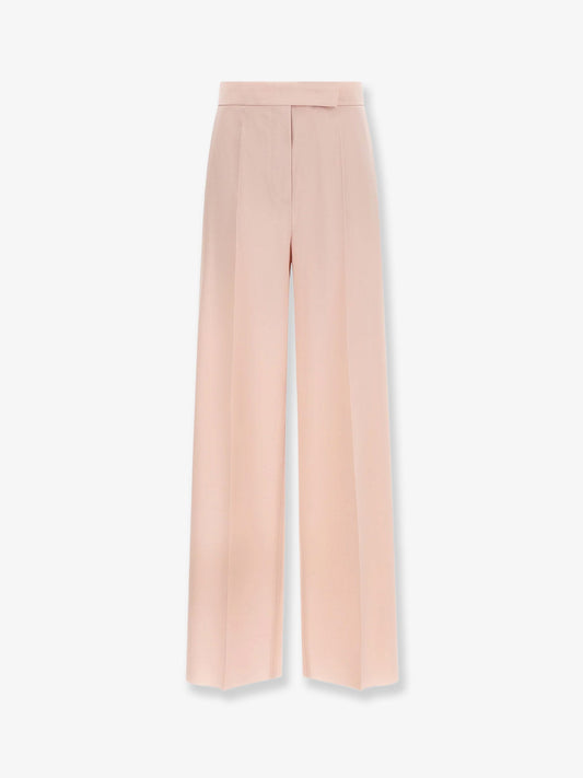 Max Mara Mxmgirone virgin wool, silk and mohair trousers - Beige Rosa