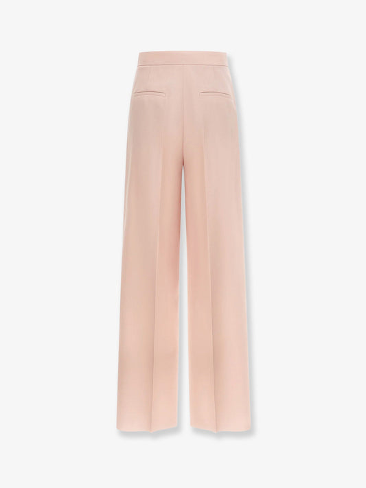 Max Mara Mxmgirone virgin wool, silk and mohair trousers - Beige Rosa