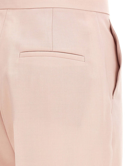 Max Mara Mxmgirone virgin wool, silk and mohair trousers - Beige Rosa
