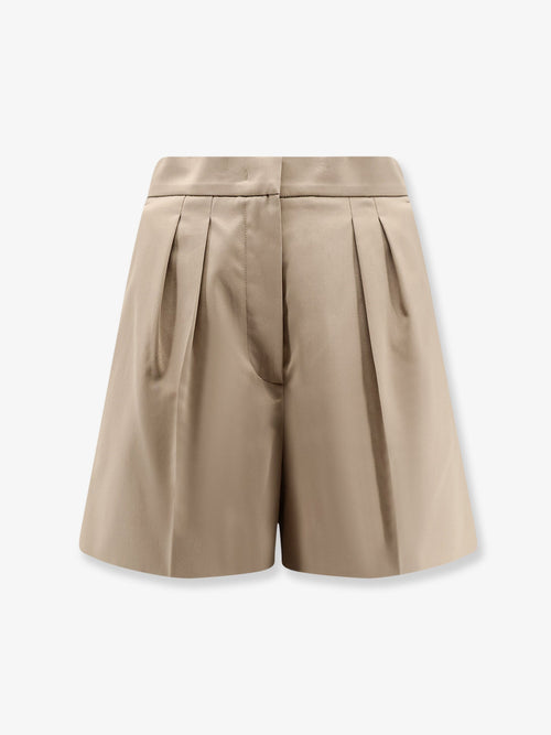 Max Mara Tabacco stretch cotton shorts - Verde Kaki