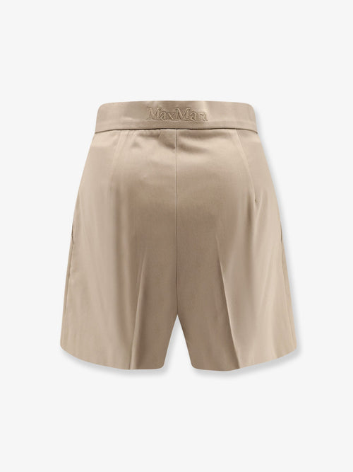 Max Mara Tabacco stretch cotton shorts - Verde Kaki