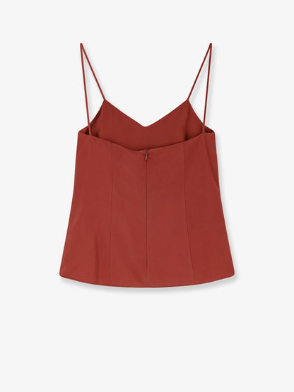 Max Mara Munghia silk top - Terracotta