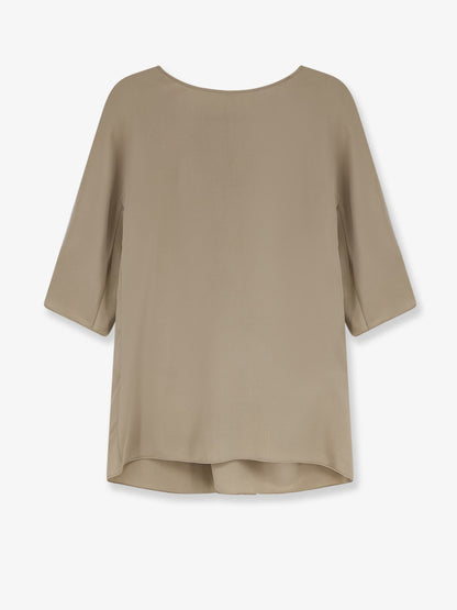 Max Mara Mxegattini silk top - Sabbia