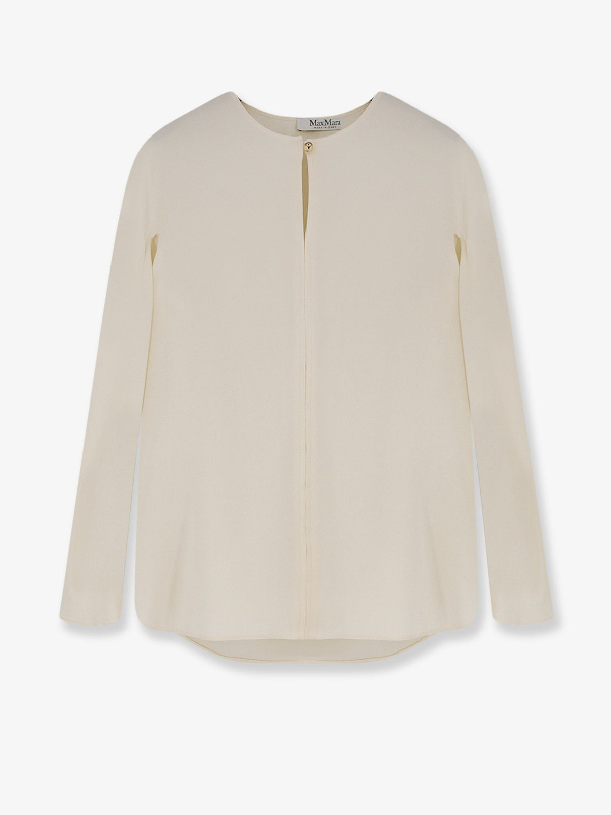 Max Mara Mxpmitico stretch silk shirt - Avorio