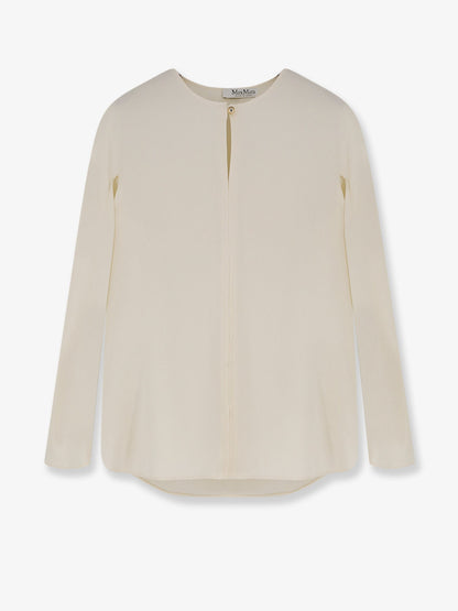 Max Mara Mxpmitico stretch silk shirt - Avorio