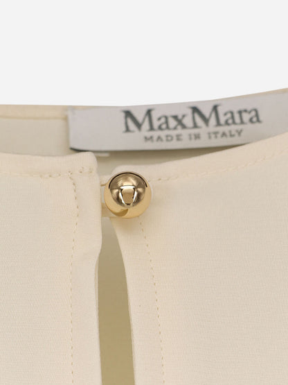 Max Mara Mxpmitico stretch silk shirt - Avorio