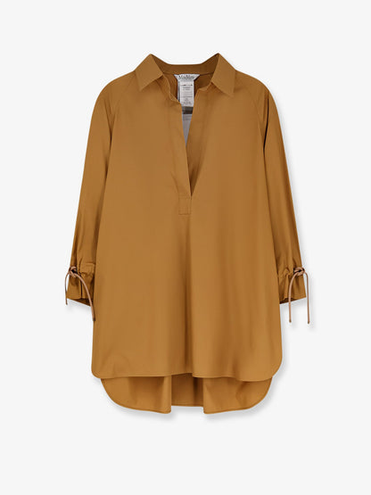 Max Mara Mxmadorni cotton shirt - Terra