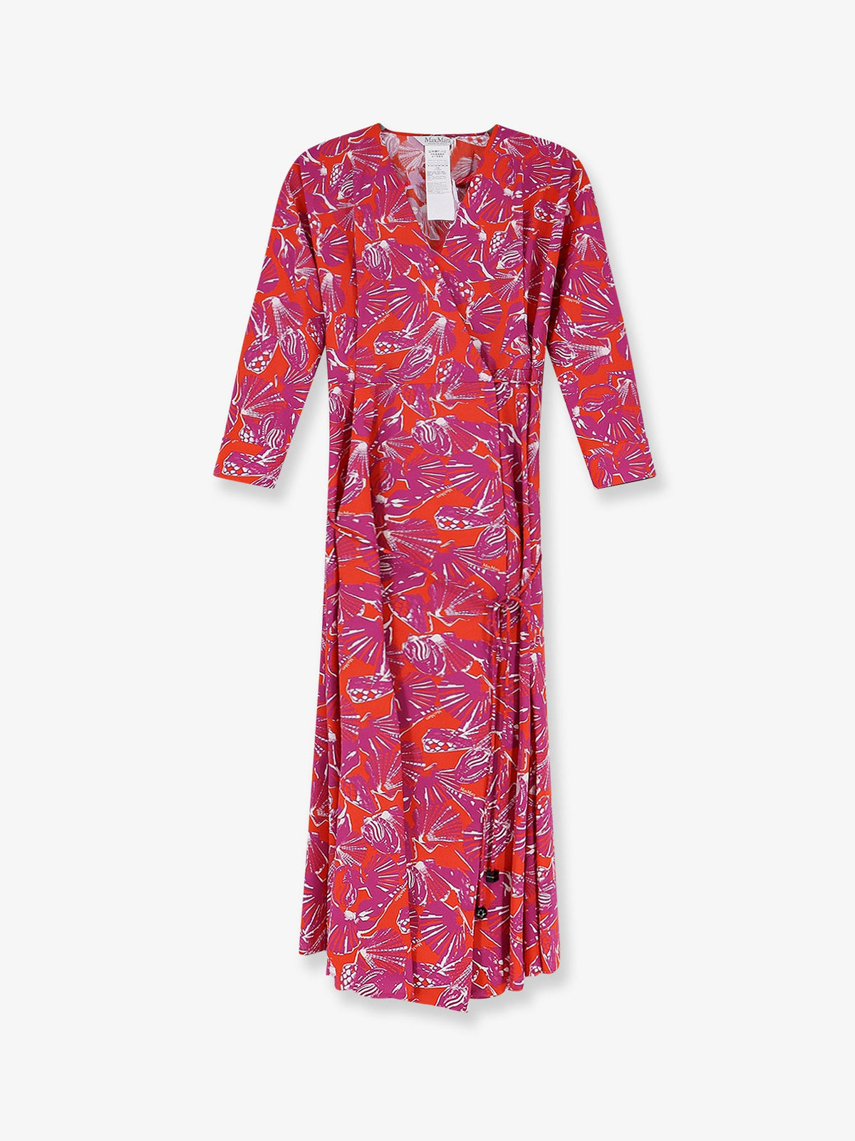Max Mara Mxmcamino printed cotton dress - Corallo