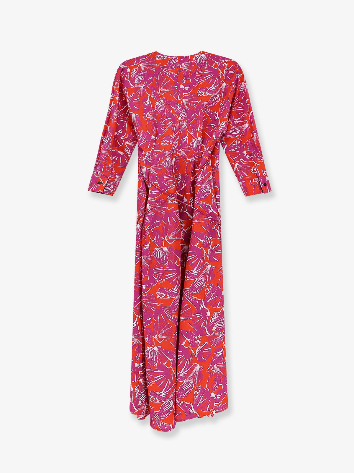 Max Mara Mxmcamino printed cotton dress - Corallo