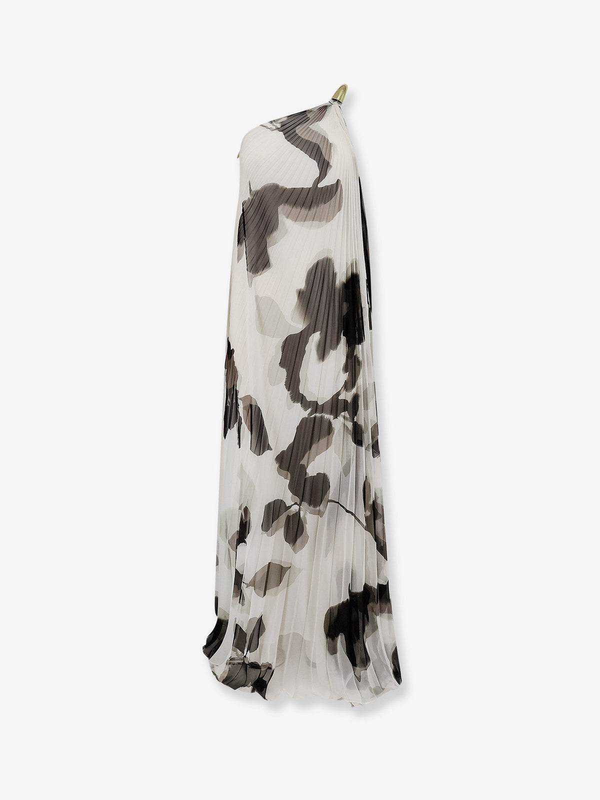 Max Mara Mxefuggito pleated long dress - Bianco