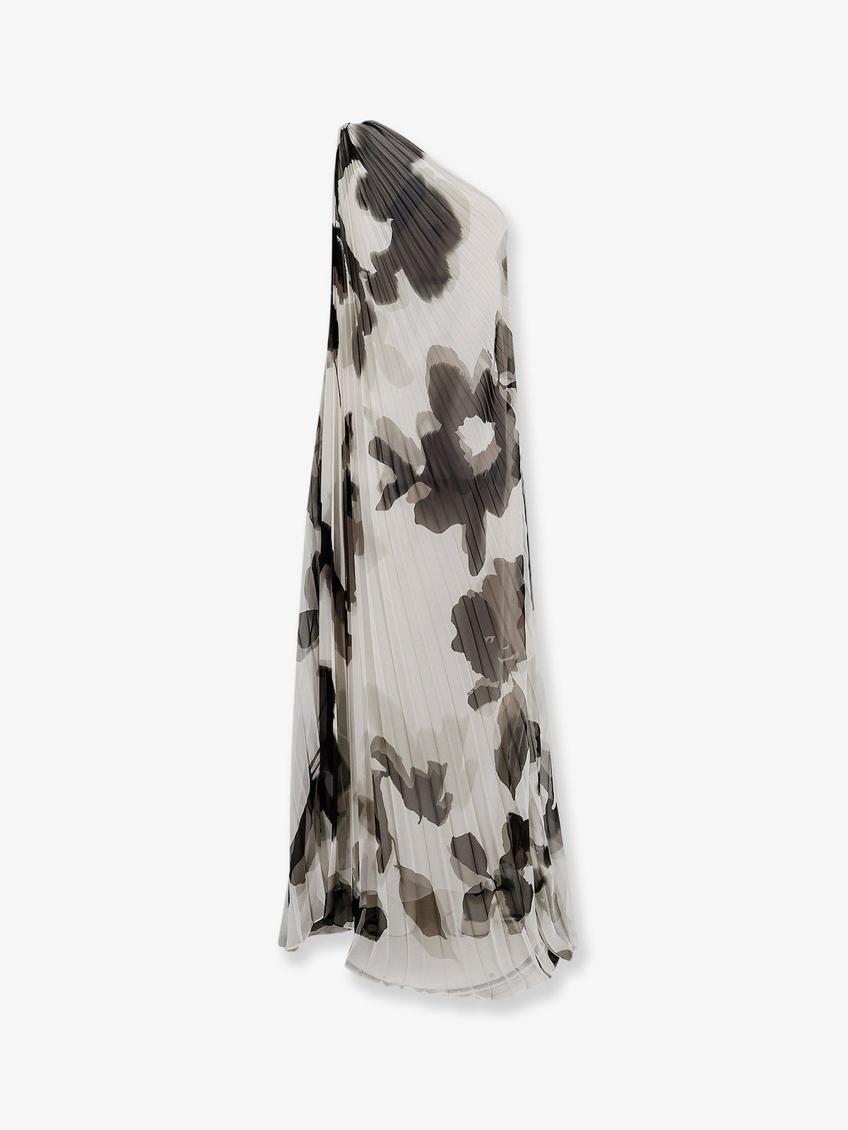 Max Mara Mxefuggito pleated long dress - Bianco