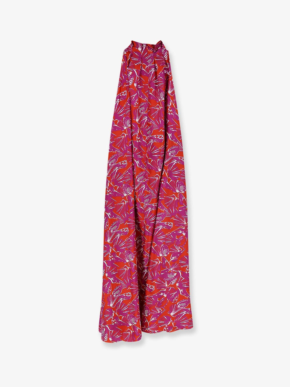 Max Mara Mxmcartone silk long dress - Corallo