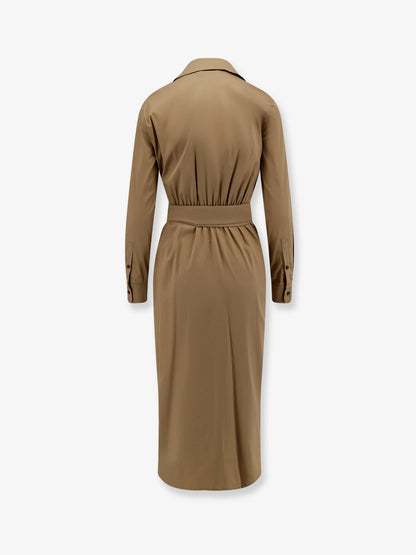 Max Mara Mxmbeta cotton blend dress - Deserto