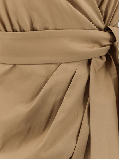 Max Mara Mxmbeta cotton blend dress - Deserto